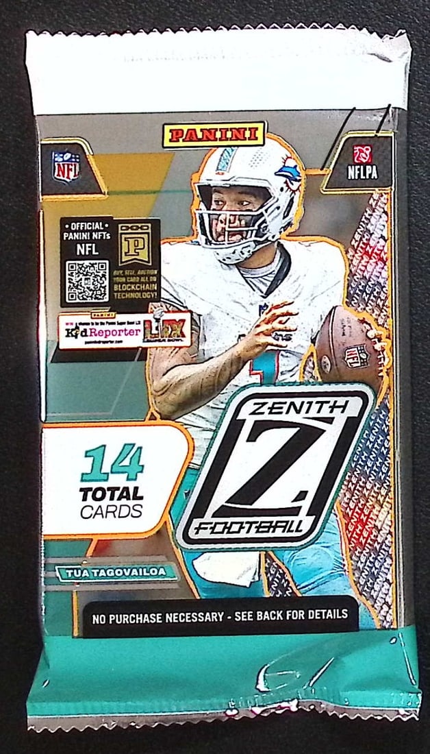 2024 Panini Zenith Football Cards Mega Box Pack, Drake Maye, Caleb Williams Rookie Cards (1 of 1)
