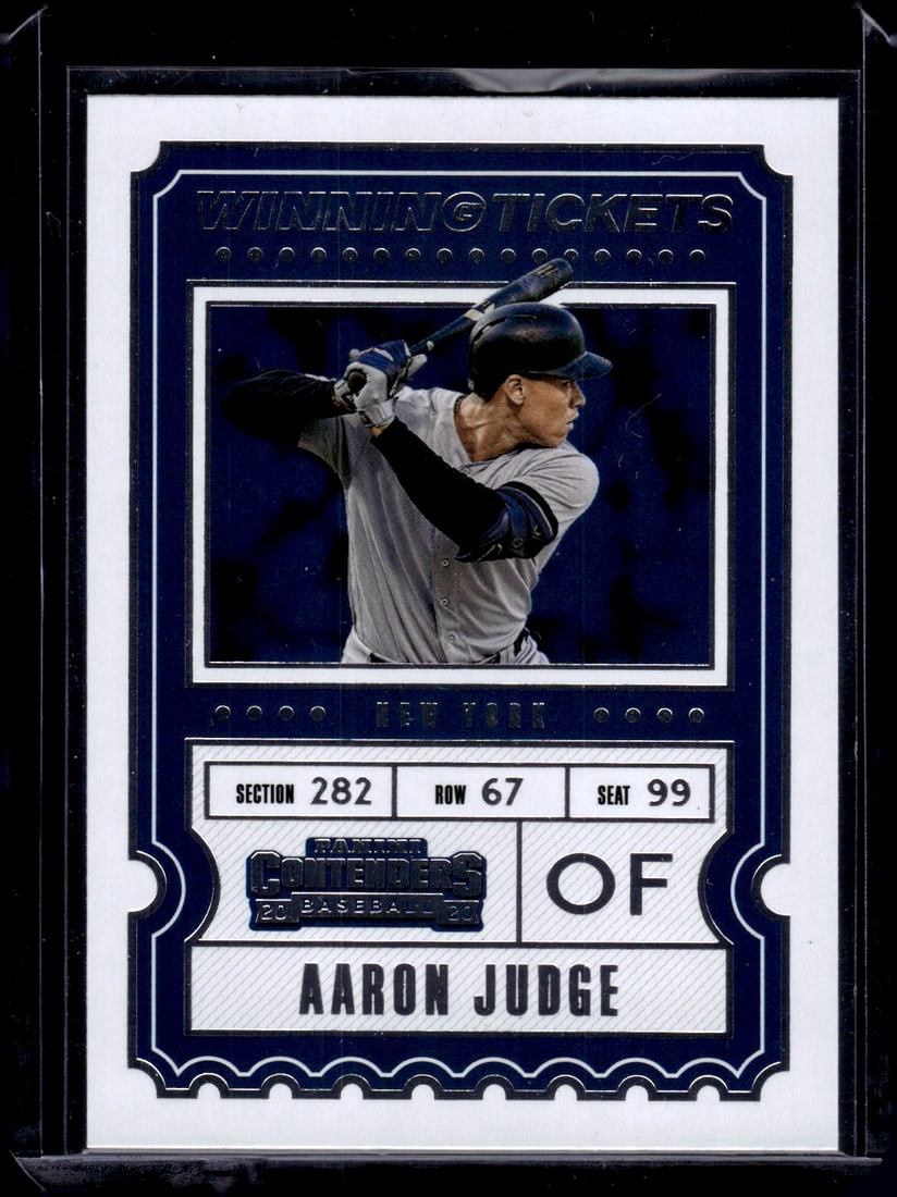 Aaron Judge Winning Tickets 2020 Panini Contenders #WT-14 New York Yankees: Panini Baseball MLB Trading & Sports Cards, Sports Cards for Sale Near Me, Prizm, Mosaic, Select, SP, SSP, Auction Memorabilia Lots for Sale On Line, World Series & Hall of Fame Players