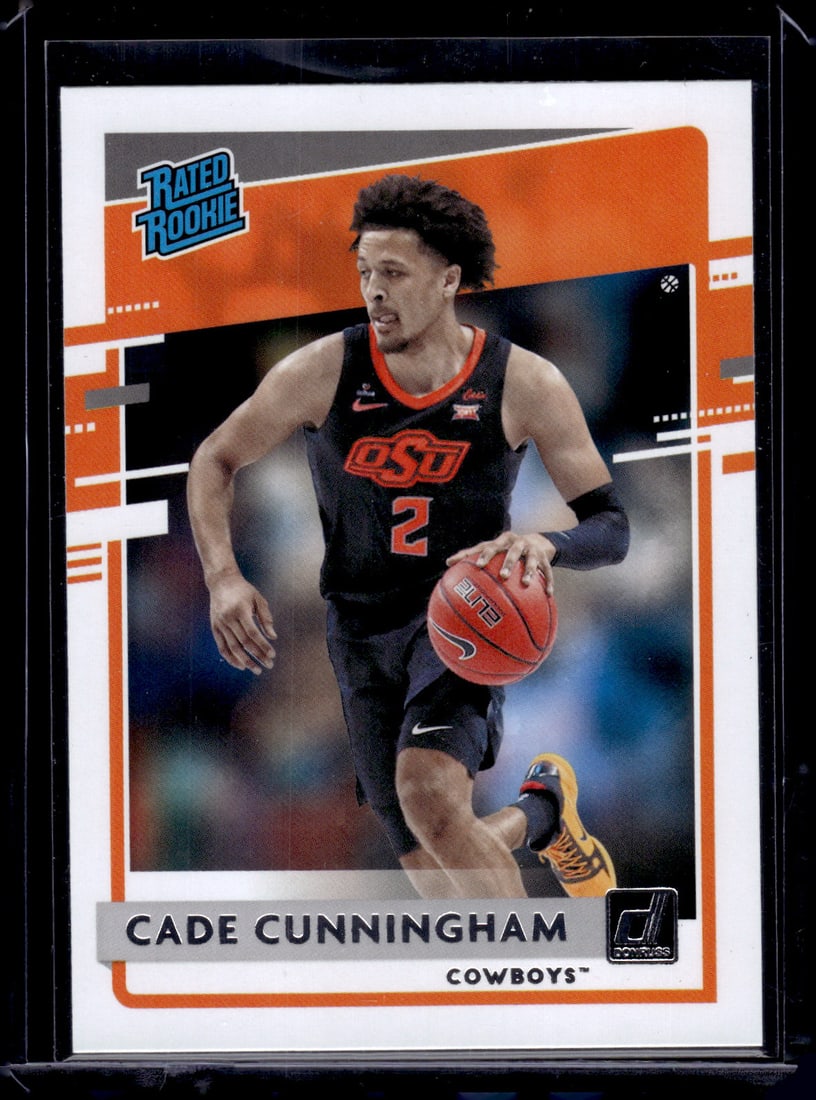 Cade Cunningham Rookie Card 2021 Chronicles Donruss Draft Picks #26 Pistons: Panini Select, Prizm, Mosaic, Contenders, Revolution, Phoenix, NBA Hoops, Rookie NFL Sports Trading Cards, Silver, SP, SSP, Wave Prizms, Numbered Cards, Basketball sports Cards for Sale Near Me, NBA C