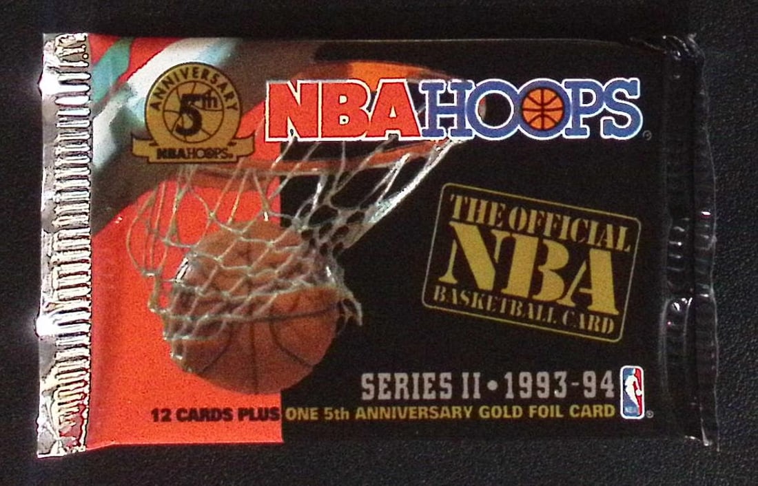 1993 NBA Hoops SERIES 2 Vintage Basketball Cards Retail Box Pack New Factory Sealed (1 of 1)