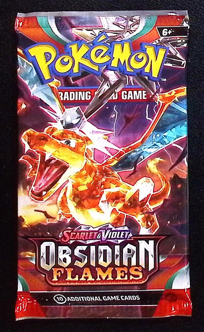 2023 Pokemon Scarlet & Violet Obsidian Flames 10 Card Booster Pack TCG (1 of 1)