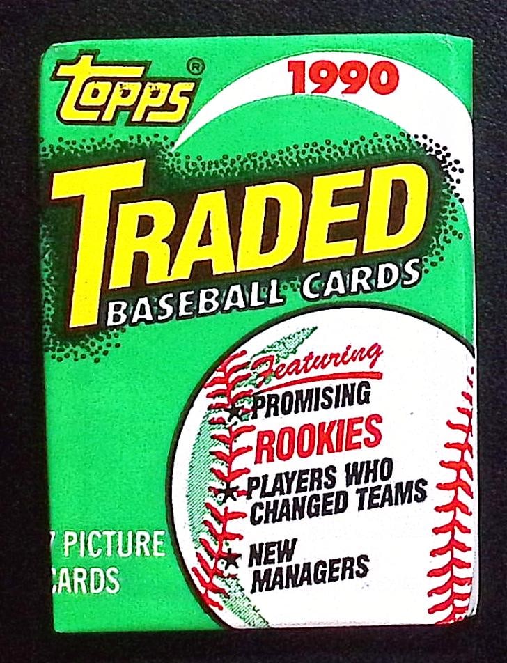 1990 Topps TRADED SERIES Vintage Baseball Cards Retail Box Wax Pack Sports Cards (1 of 1)