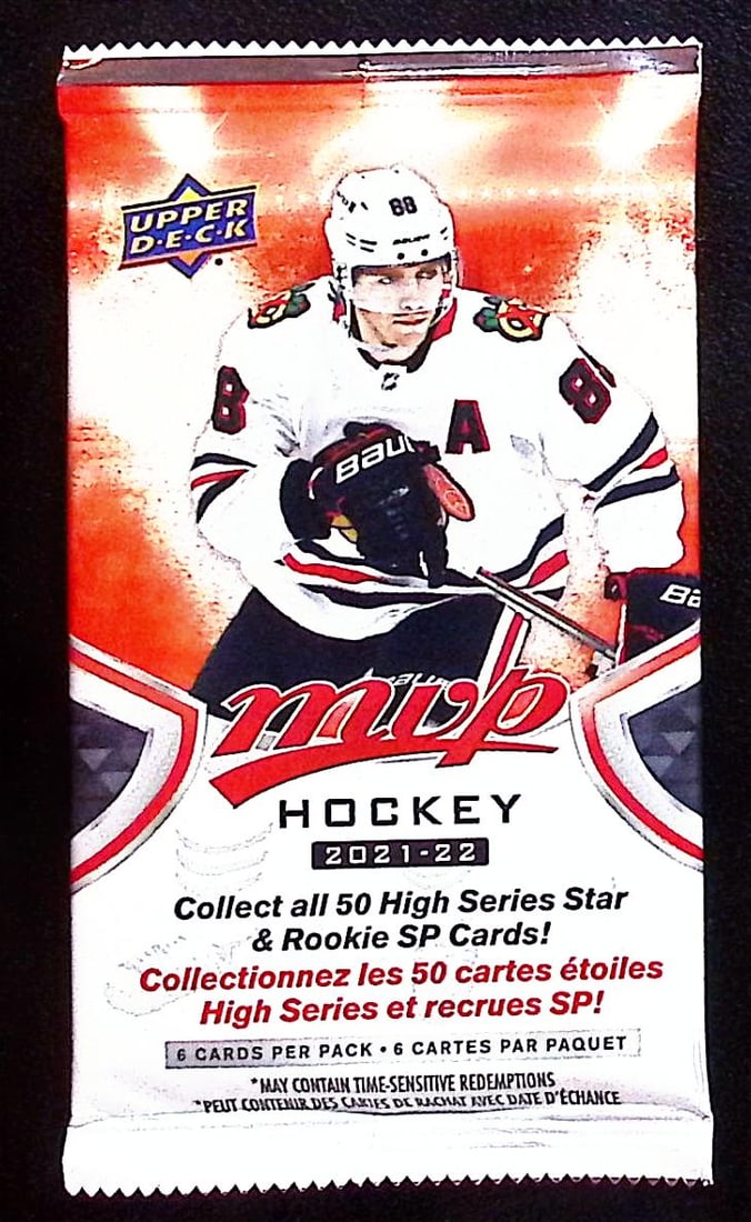 2021-22 Upper Deck MVP Hockey Cards High Series HOBBY BOX PACK Sports Cards (1 of 1)