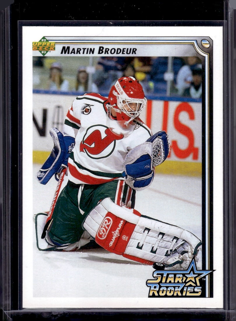 Martin Brodeur Rookie Card 1992-93 Upper Deck #408 New Jersey Devils (1 of 2)