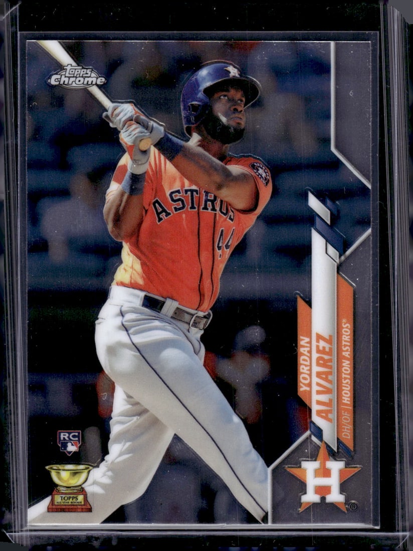 Yordan Alvarez Rookie Card 2020 Topps Chrome #200 Houston Astros: Topps Baseball MLB Trading & Sports Cards, Sports Cards for Sale Near Me, World Series & Hall of Fame Players Memorabilia, Refractors, X-Fractors, Numbered, SP, SSP, Valuable Auction Memorabilia Lots 