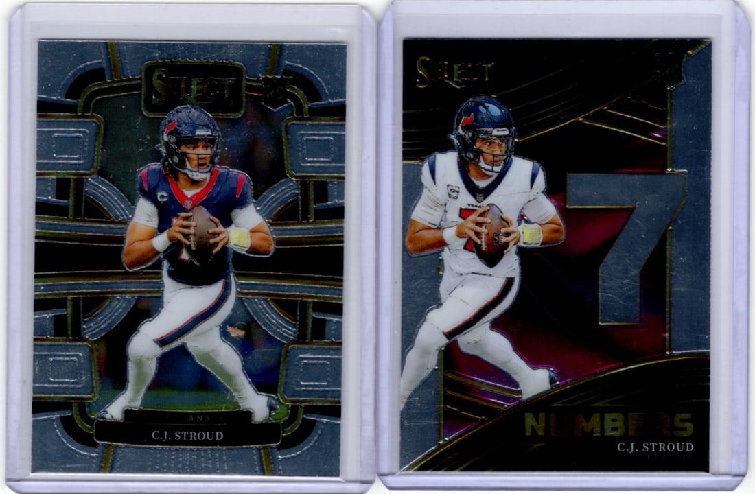 Lot of 2 Cj Stroud Rookie Cards 2023 Select #NMB-CST & #41 (1 of 2)