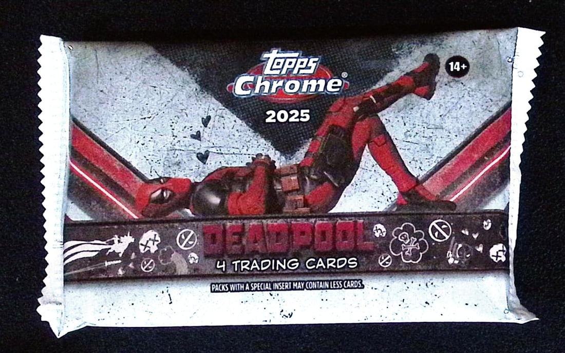 2025 Topps Chrome Marvel Deadpool Value/Blaster Box Pack (1 of 1)