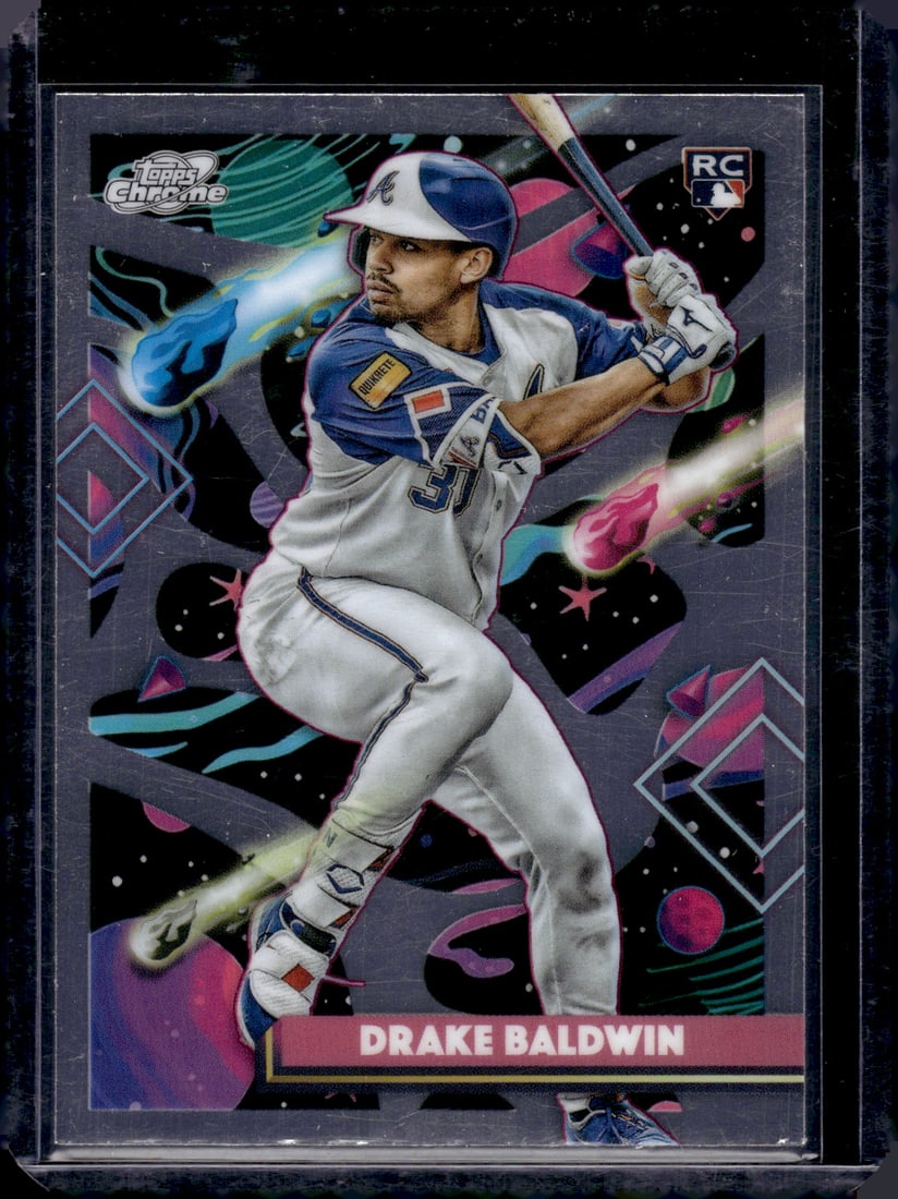 Drake Baldwin Rookie Card 2025 Topps Chrome Cosmic #96 Atlanta Braves: Topps Baseball MLB Trading & Sports Cards, Sports Cards for Sale Near Me, World Series & Hall of Fame Players Memorabilia, Refractors, X-Fractors, Numbered, SP, SSP, Valuable Auction Memorabilia Lots 