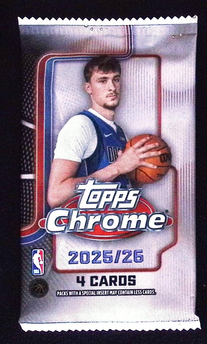 2025 Topps Chrome Basketball Cards BLASTER BOX PACK - Cooper Flagg Rookie Card (1 of 1)