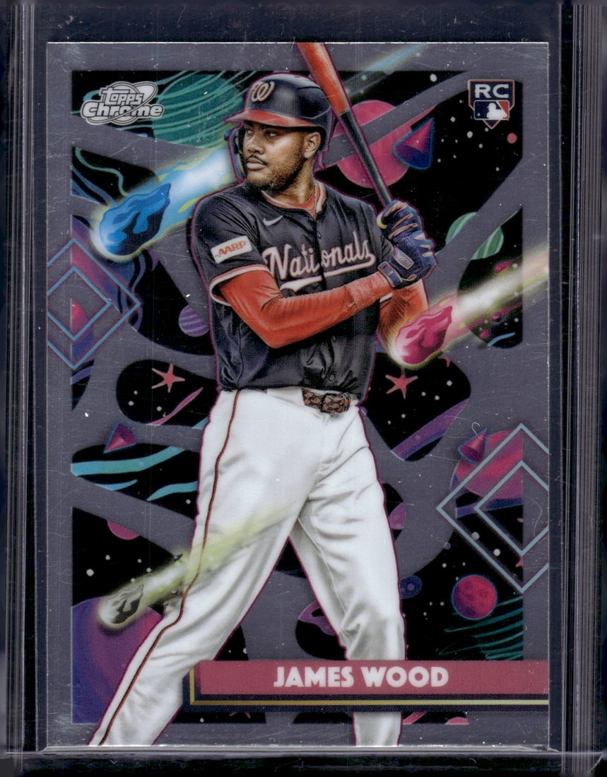 James Wood Rookie Card 2025 Topps Chrome Cosmic #1 Washington Nationals: Topps Baseball MLB Trading & Sports Cards, Sports Cards for Sale Near Me, World Series & Hall of Fame Players Memorabilia, Refractors, X-Fractors, Numbered, SP, SSP, Valuable Auction Memorabilia Lots 