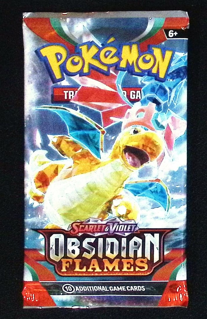 2023 Pokemon Scarlet & Violet Obsidian Flames 10 Card Booster Pack TCG: Pokemon Trading Card Game Cards, Charizard, Pikachu, Mewto, EX, Referse Holo, Holo Rare Cards, Secret Rare Cards, Full Art Cards, Evee, 3 Stars Ultra Rare Cards, Double Rare, Illustration Rare, Specia