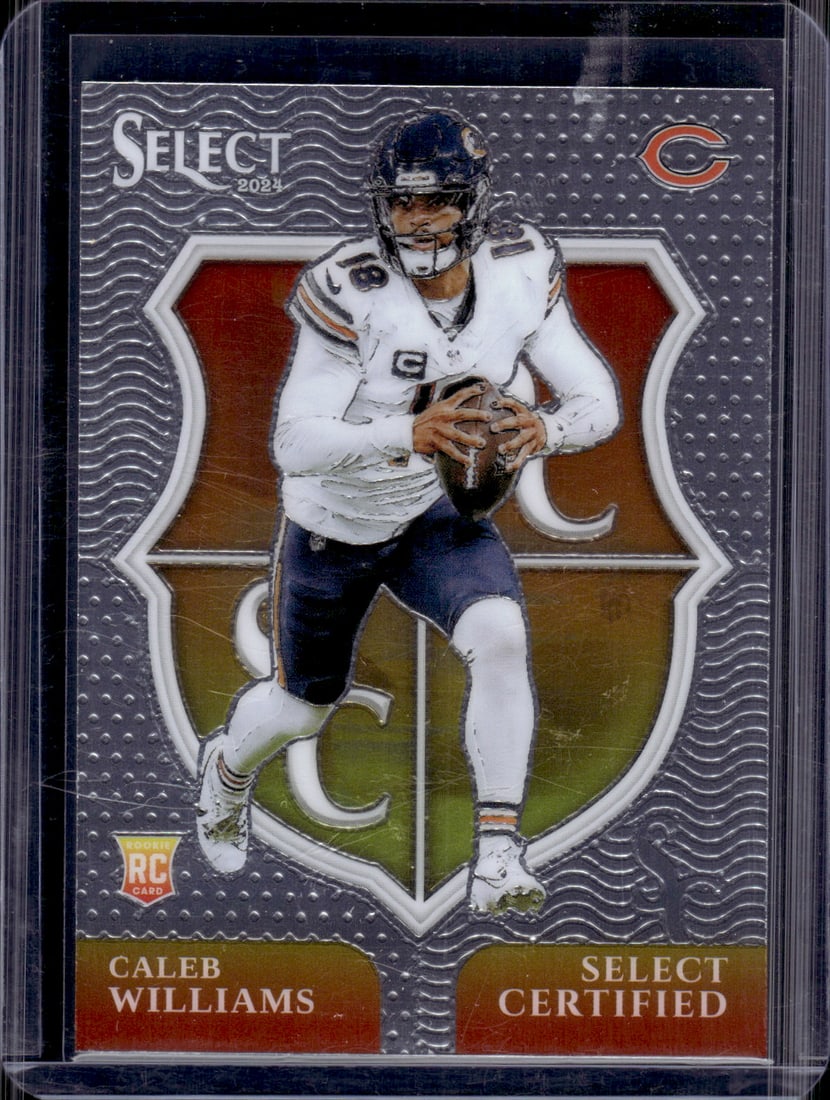 Caleb Williams Rookie Card Select Certified 2024 Select #1 Chicago Bears (1 of 2)