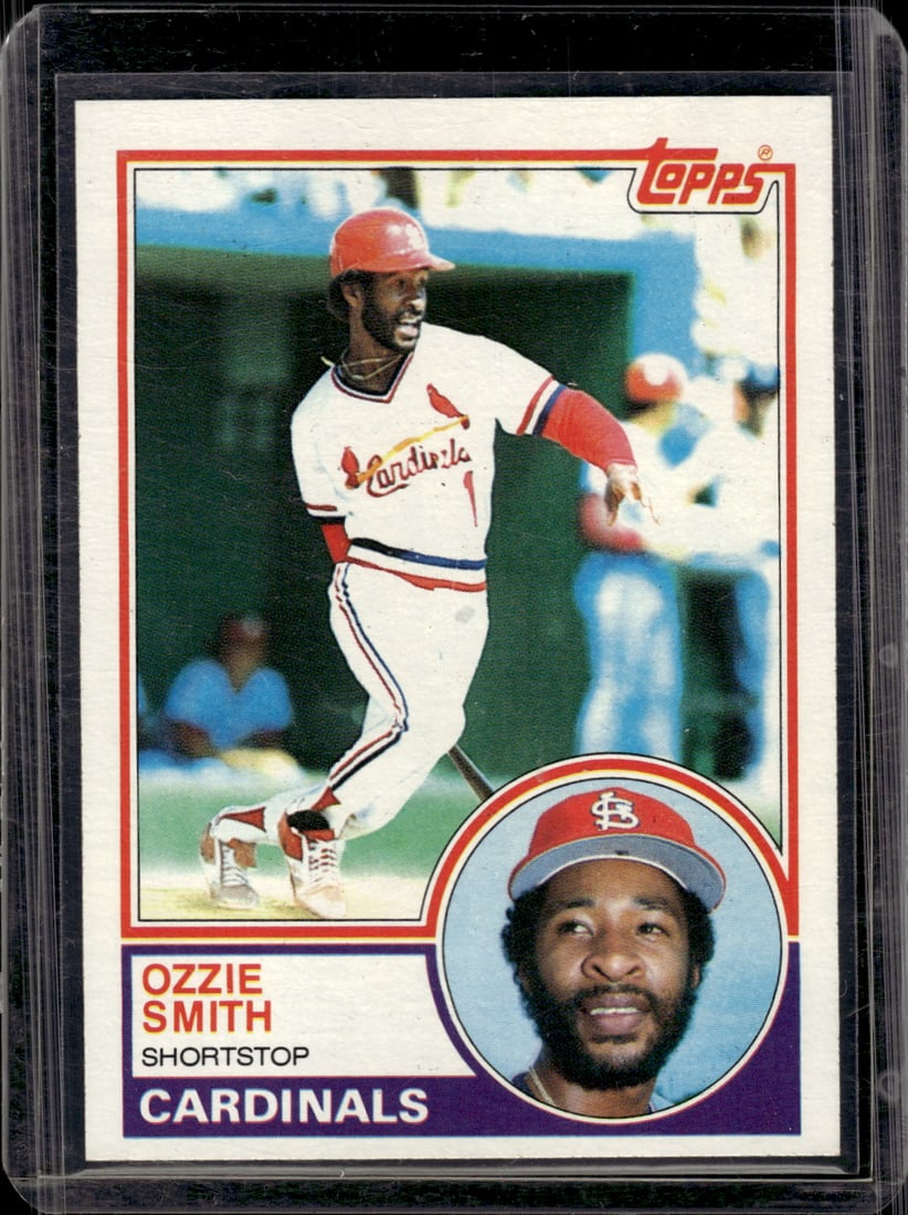 Ozzie Smith 1983 Topps #540 St. Louis Cardinals: Topps Baseball MLB Trading & Sports Cards, Sports Cards for Sale Near Me, World Series & Hall of Fame Players Memorabilia, Refractors, X-Fractors, Numbered, SP, SSP, Valuable Auction Memorabilia Lots 