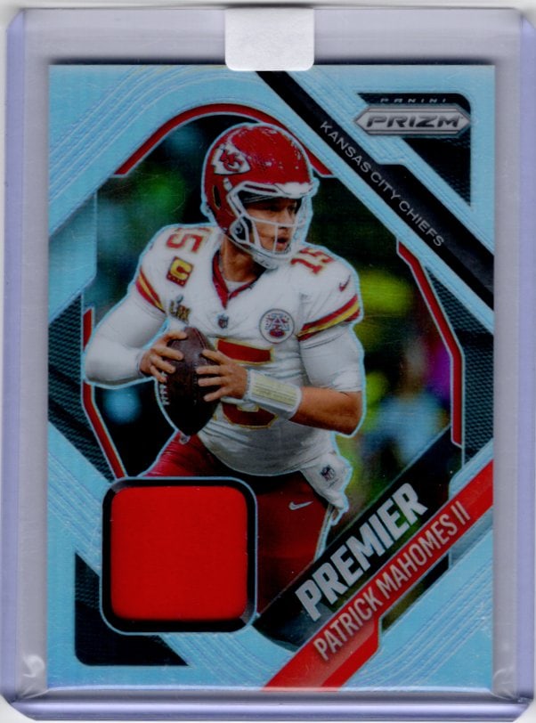 Patrick Mahomes Silver Prizm Patch 2025 Panini Prizm #PJY-PMA Kansas City Chiefs: Panini Select, Prizm, Mosaic, Contenders, Zenith, Phoenix, Illusions, Absolute, Rookie NFL Sports Trading Cards, SP, SSP, Cards, Football Cards for Sale Near Me, Superbowl & Hall of Fame Player Cards,