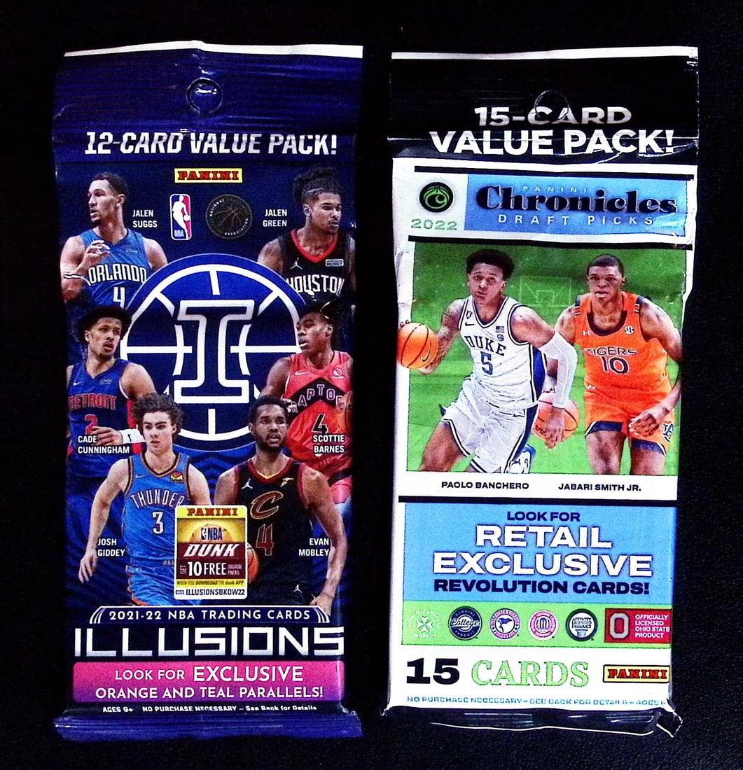 Panini Basketball Hanger Value Packs: 2022 Chronicles Draft Picks & 2021 Illusions (1 of 1)