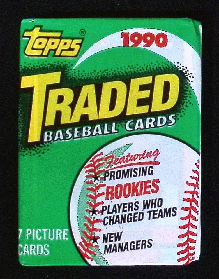 1990 Topps TRADED SERIES Vintage Baseball Cards Retail Box Wax Pack Sports Cards (1 of 1)