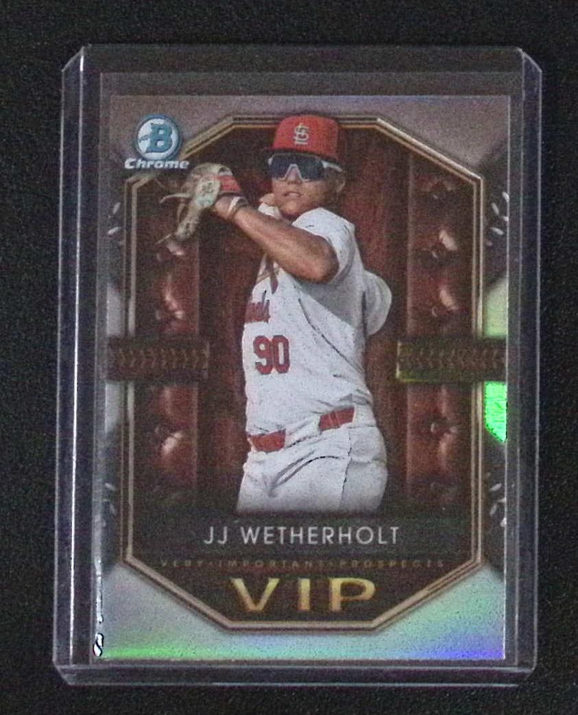 J.J. Wetherholt VIP 2025 Bowman Chrome #VIP-18 St. Louis Cardinals (1 of 2)
