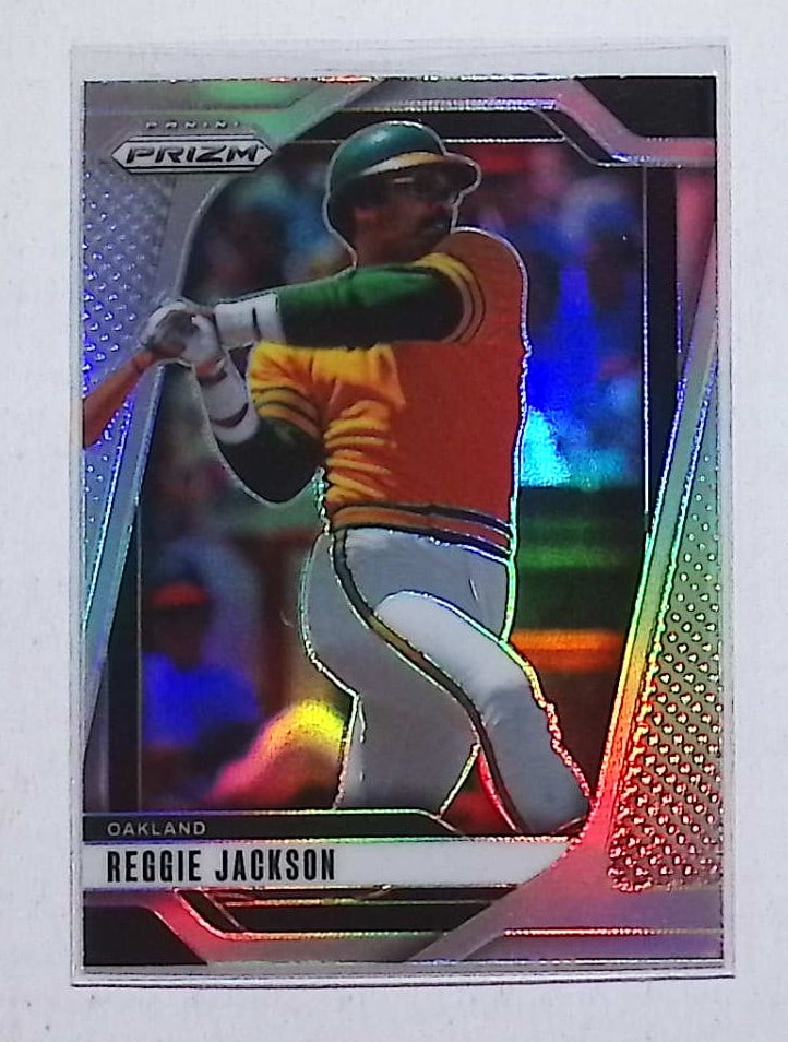 Reggie Jackson Silver Prizm 2025 Panini Prizm #202 Mr. October, New York Yankees, California Angels,: Panini Baseball MLB Trading & Sports Cards, Sports Cards for Sale Near Me, Prizm, Mosaic, Select, SP, SSP, Auction Memorabilia Lots for Sale On Line, World Series & Hall of Fame Players