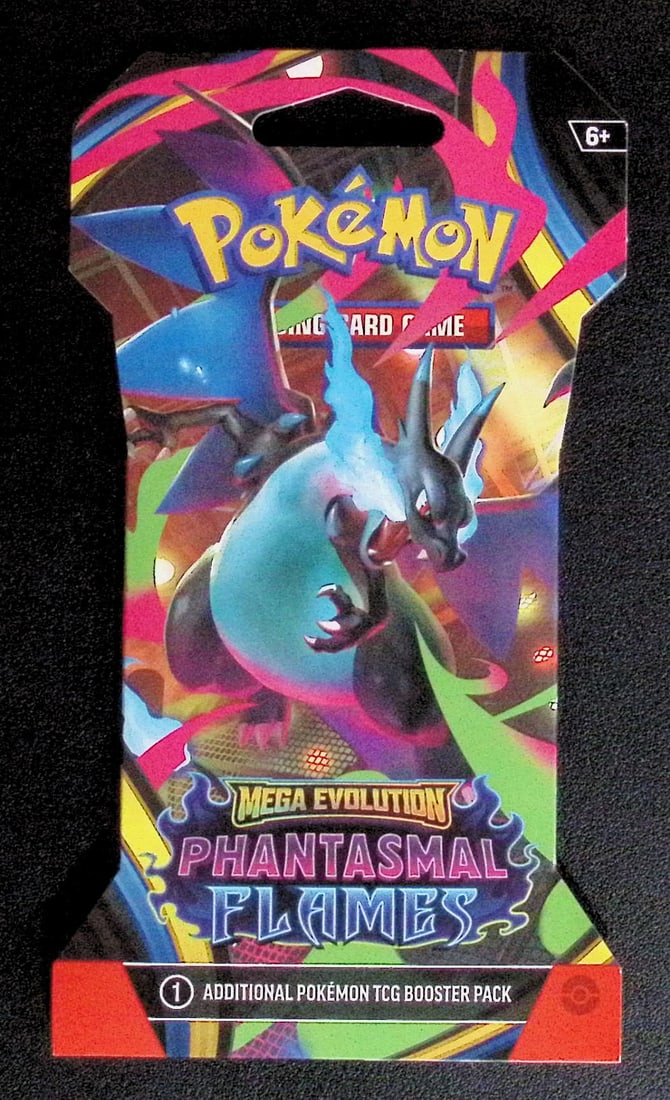 2025 Pokemon Mega Evolution Phantasmal Flames Sleeved Booster Pack (1 of 1)