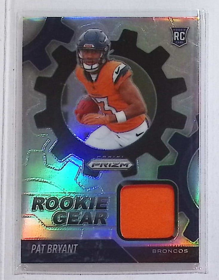 Pat Bryant Rookie Gear Jersey Patch Card Silver Prizm 2025 Panini Prizm #RGR-PBT: Panini Select, Prizm, Mosaic, Contenders, Zenith, Phoenix, Illusions, Absolute, Rookie NFL Sports Trading Cards, SP, SSP, Cards, Football Cards for Sale Near Me, Superbowl & Hall of Fame Player Cards,