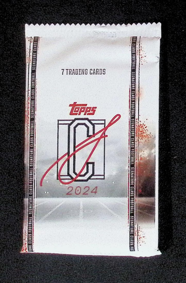 2024 Topps Signature Class Football Cards Blaster Box Pack-Jayden Daniels Rookie Card (1 of 1)