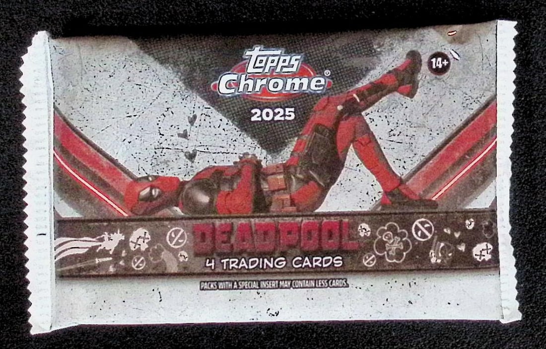 2025 Topps Chrome Marvel Deadpool Value/Blaster Box Pack (1 of 1)