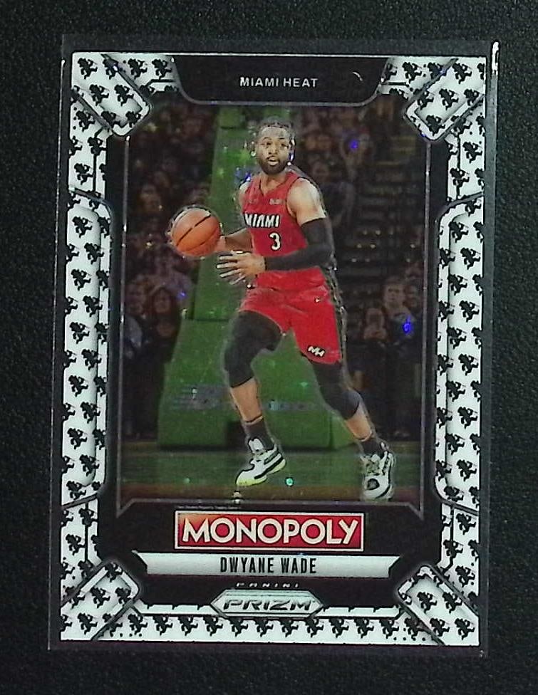 Dwayne Wade Running Mr. Monopoly SSP 2024-25 Panini Prizm Monopoly #LEG10 Heat: Panini Select, Prizm, Mosaic, Contenders, Revolution, Phoenix, NBA Hoops, Rookie NFL Sports Trading Cards, Silver, SP, SSP, Wave Prizms, Numbered Cards, Basketball sports Cards for Sale Near Me, NBA C