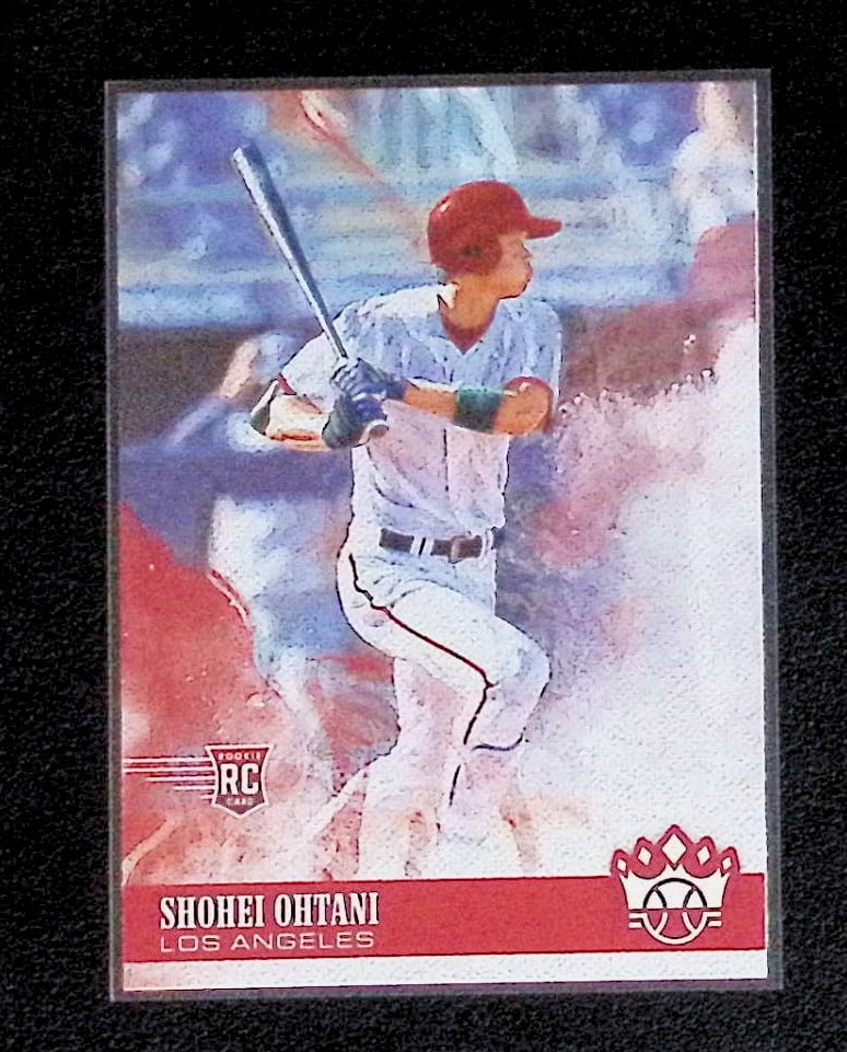 Shohei Ohtani Rookie Card Facing Right 2018 Panini Diamond Kings #76: Panini Baseball MLB Trading & Sports Cards, Sports Cards for Sale Near Me, Prizm, Mosaic, Select, SP, SSP, Auction Memorabilia Lots for Sale On Line, World Series & Hall of Fame Players