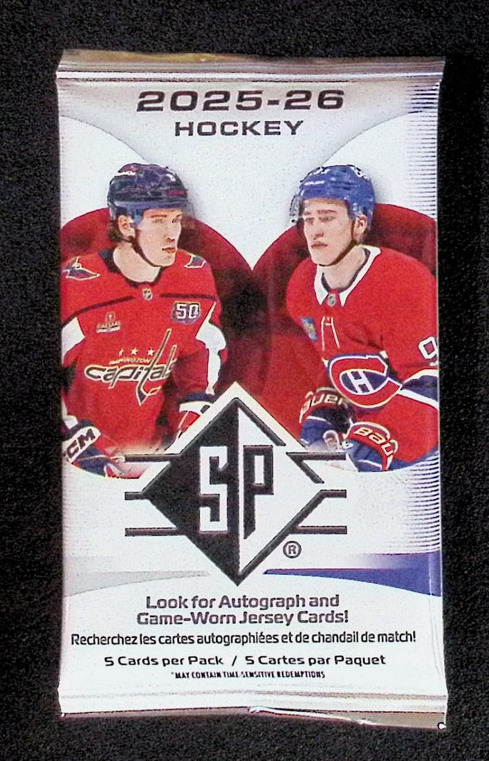 2025-26 Upper Deck SP Hockey BLASTER BOX PACK - NHL Sports Trading Card (1 of 1)