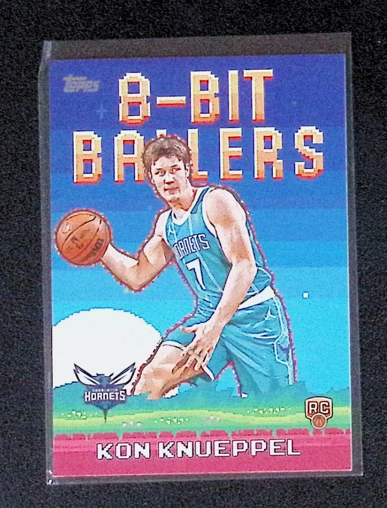 Kon Knueppel Rookie Card 8 Bit Ballers 2025 Topps #8B-34 Charlotte Hornets: Topps Basketball NBA Trading & Sports Cards, Sports Cards for Sale Near Me, Chrome, Refractor, SP, SSP, Valuable Auction Memorabilia Lots Sold On Line, NBA Championship & Hall of Fame Player Cards