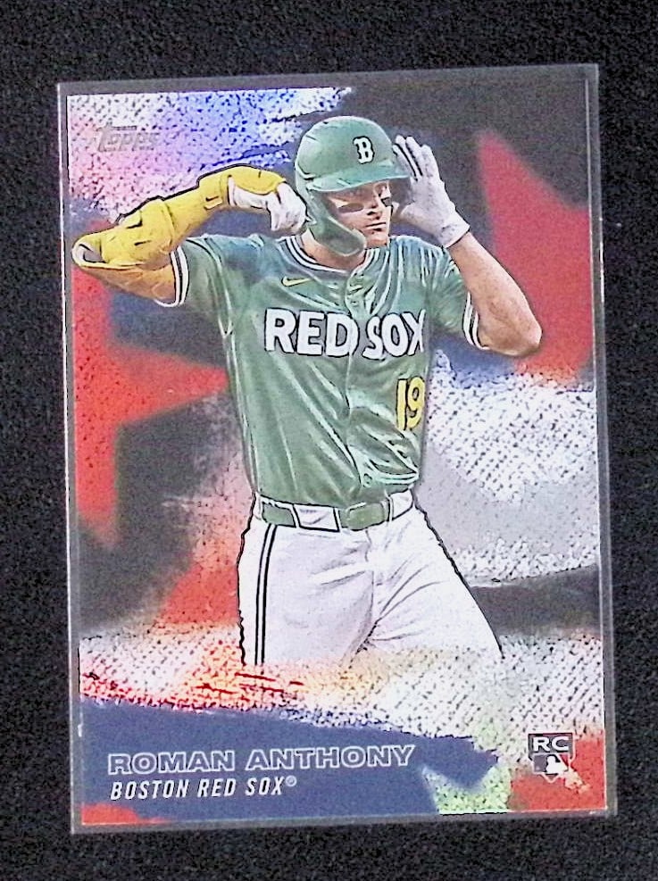 Roman Anthony Rookie Card Stars of MLB 2026 Topps #SMLB-25 Boston Red Sox: Topps Baseball MLB Trading & Sports Cards, Sports Cards for Sale Near Me, World Series & Hall of Fame Players Memorabilia, Refractors, X-Fractors, Numbered, SP, SSP, Valuable Auction Memorabilia Lots 