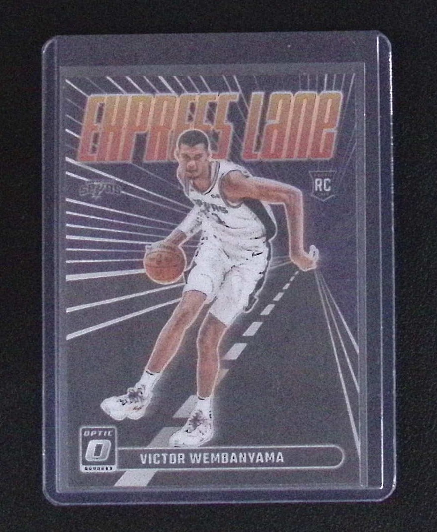 Victor Wembanyama Rookie Card Express Lane 2023-24 Donruss Optic #8 Spurs: Donruss Optic Basketball NBA Sports & Trading Cards, SP, SSP, NBA Championship & Hall of Fame Player Cards, Valuable Auction Memorabilia Lots Sold On Line, Sports Cards for Sale Near Me