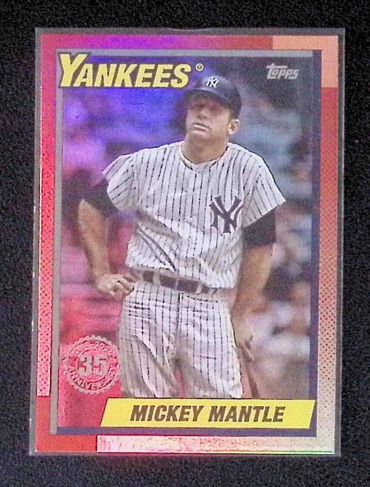 Mickey Mantle Rainbow Foil 35th Anniversary 2025 Topps #U90-43 New York Yankees (1 of 2)