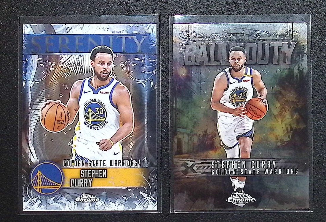 Steph Curry 2025 Topps Chrome Inserts: Ball of Duty & Serentity: Topps Basketball NBA Trading & Sports Cards, Sports Cards for Sale Near Me, Chrome, Refractor, SP, SSP, Valuable Auction Memorabilia Lots Sold On Line, NBA Championship & Hall of Fame Player Cards