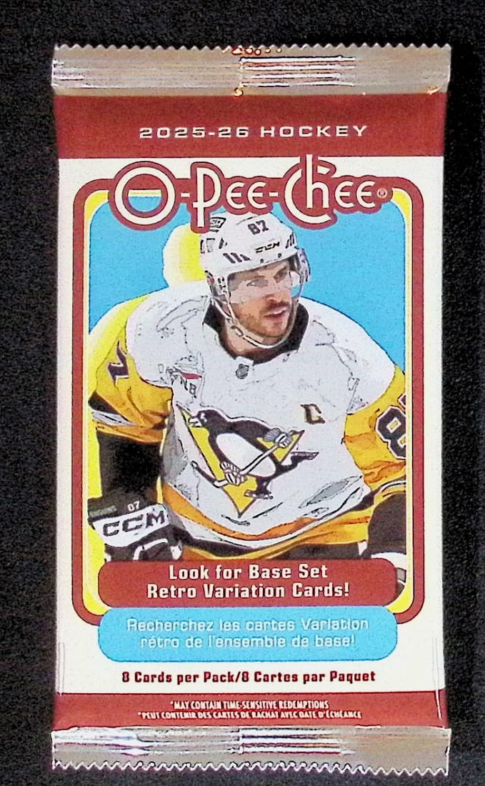 2025-'26 O Pee Chee Blaster Box Pack of Hockey Cards (1 of 1)