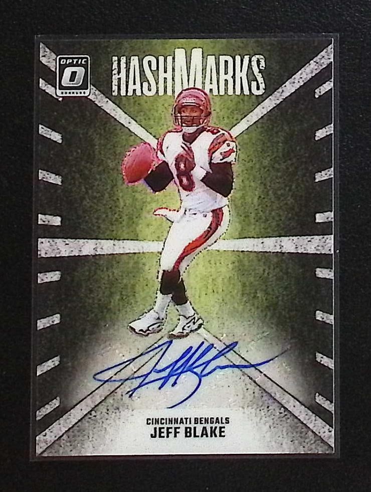 Jeff Blake Autogrpah Holo Prizm Hash Marks Insert 2024 Donruss Optic #HM-JBE: Donruss Optic Football NFL Trading & Sports Cards, Sports Cards for Sale Near Me, Valuable Memorabilia Auction Lots Sold On Line, SP, SSP