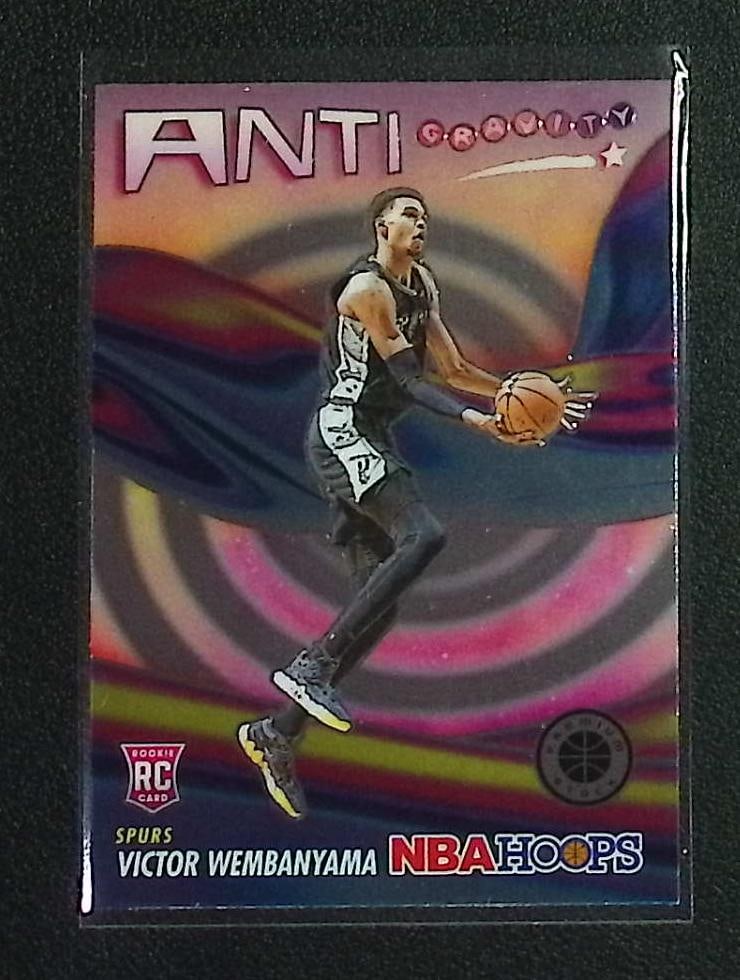 Victor Wembanyama Rookie Card Anti-Gravity 2023-24 Premium Stock #5 San Antonio Spurs: Panini Select, Prizm, Mosaic, Contenders, Revolution, Phoenix, NBA Hoops, Rookie NFL Sports Trading Cards, Silver, SP, SSP, Wave Prizms, Numbered Cards, Basketball sports Cards for Sale Near Me, NBA C