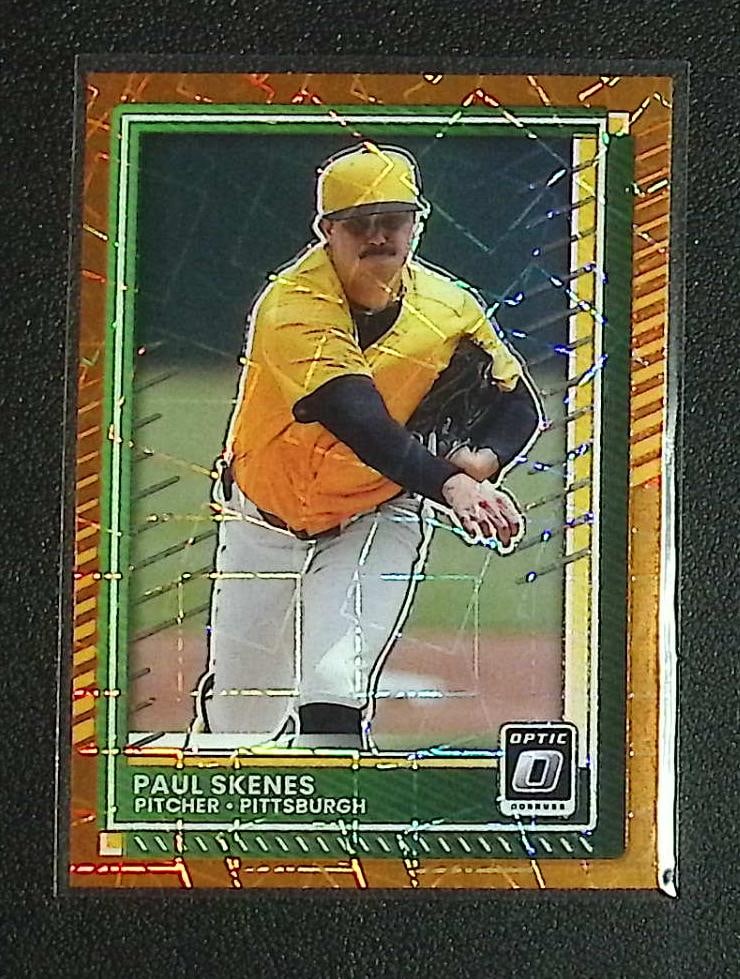 Paul Skenes Orange Velocity 2025 Donruss #29 Pittsburgh Pirates: Donruss Baseball MLB Trading & Sports Cards, Sports Cards for Sale Near Me, Prizm, Mosaic, Select, SP, SSP, Auction Memorabilia Lots for Sale On Line, World Series & Hall of Fame Players, Diamond King