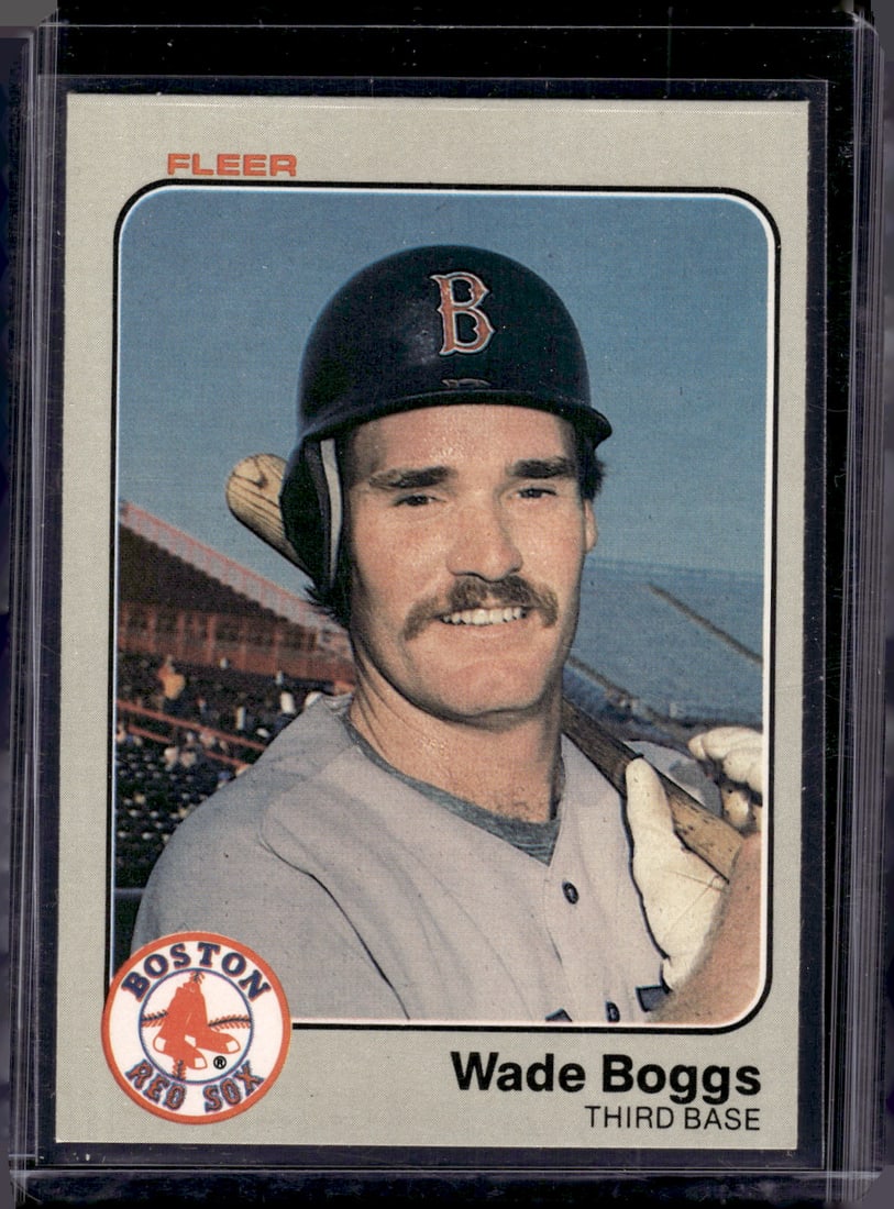 Wade Boggs Rookie Card 1983 Fleer #179 Boston Red Sox (1 of 2)