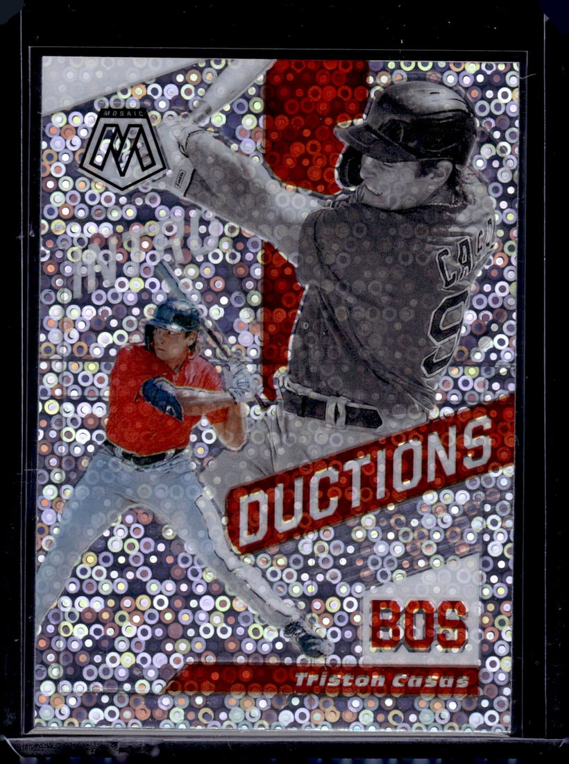 Triston Casas Introductions Quick Pitch Prizm Prospects 2021 Mosaic #INT10 Red Sox: Panini Baseball MLB Trading & Sports Cards, Sports Cards for Sale Near Me, Prizm, Mosaic, Select, SP, SSP, Auction Memorabilia Lots for Sale On Line, World Series & Hall of Fame Players