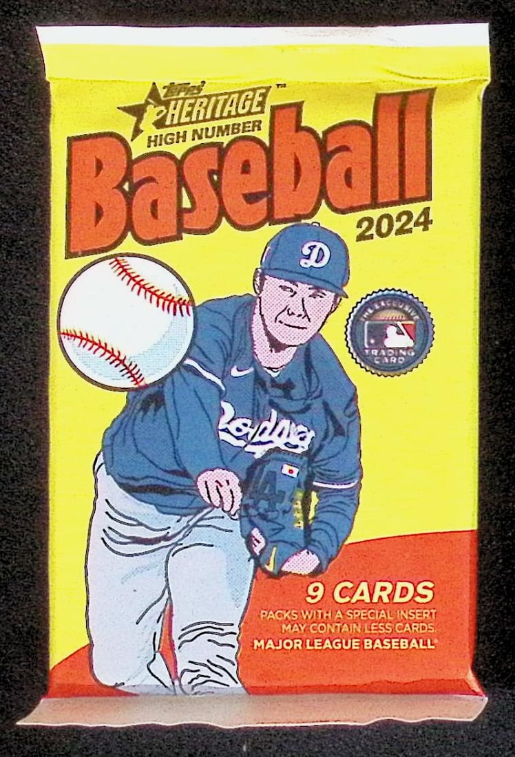 2024 Topps Heritage HIGH NUMBER Baseball Blaster Box Pack - Elly De La Cruz & Paul Skenes Rookie (1 of 1)