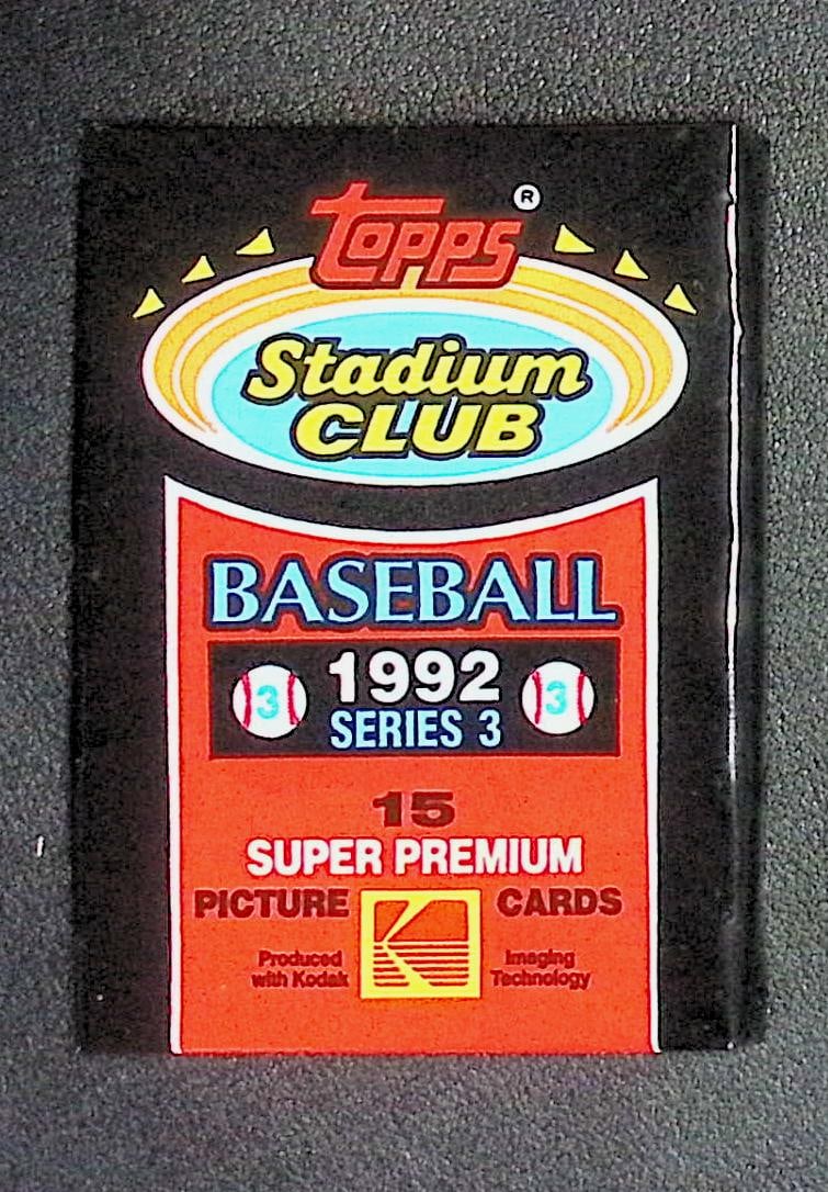 1992 Topps Stadium Club Series 3 Vintage Baseball Retail Box Wax Pack (1 of 1)