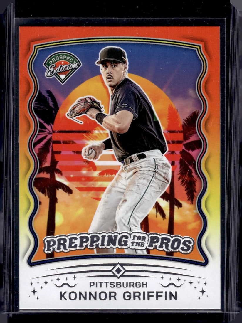 Konnor Griffin Prepping For the Pros 2025 Panini Prospect Edition #17 Pittsburgh Pirates: Panini Baseball MLB Trading & Sports Cards, Sports Cards for Sale Near Me, Prizm, Mosaic, Select, SP, SSP, Auction Memorabilia Lots for Sale On Line, World Series & Hall of Fame Players