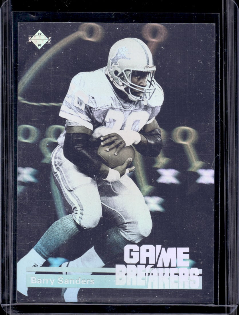 Barry Sanders Game Breakers Hologram 1991 Upper Deck #GB1 Detroit Lions (1 of 2)