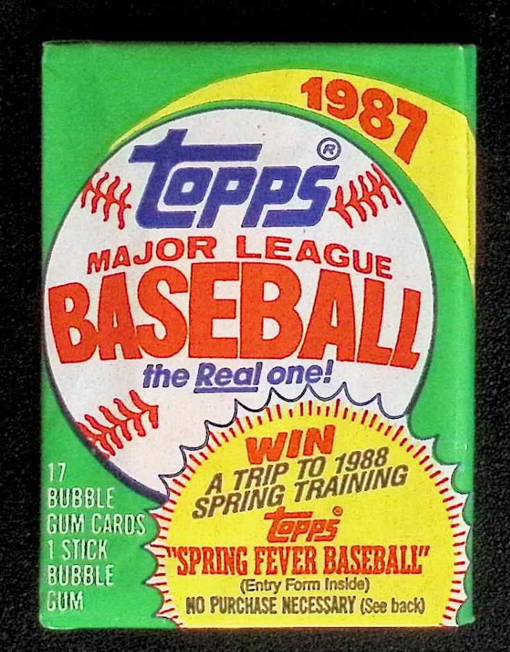 1987 Topps Series 1 Vintage Baseball Cards Retail Box Wax Pack Sports Card (1 of 1)