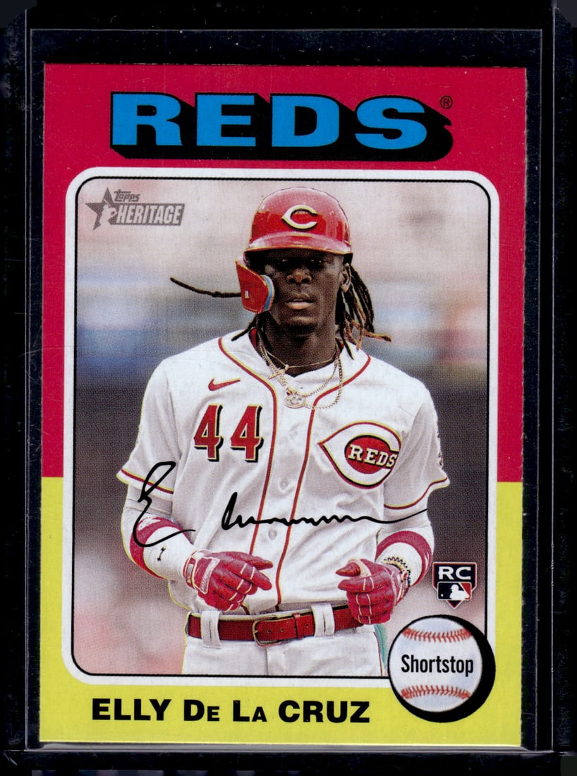 Elly De La Cruz Rookie Card 2024 Topps Heritage #473 Cincinnati Reds (1 of 2)