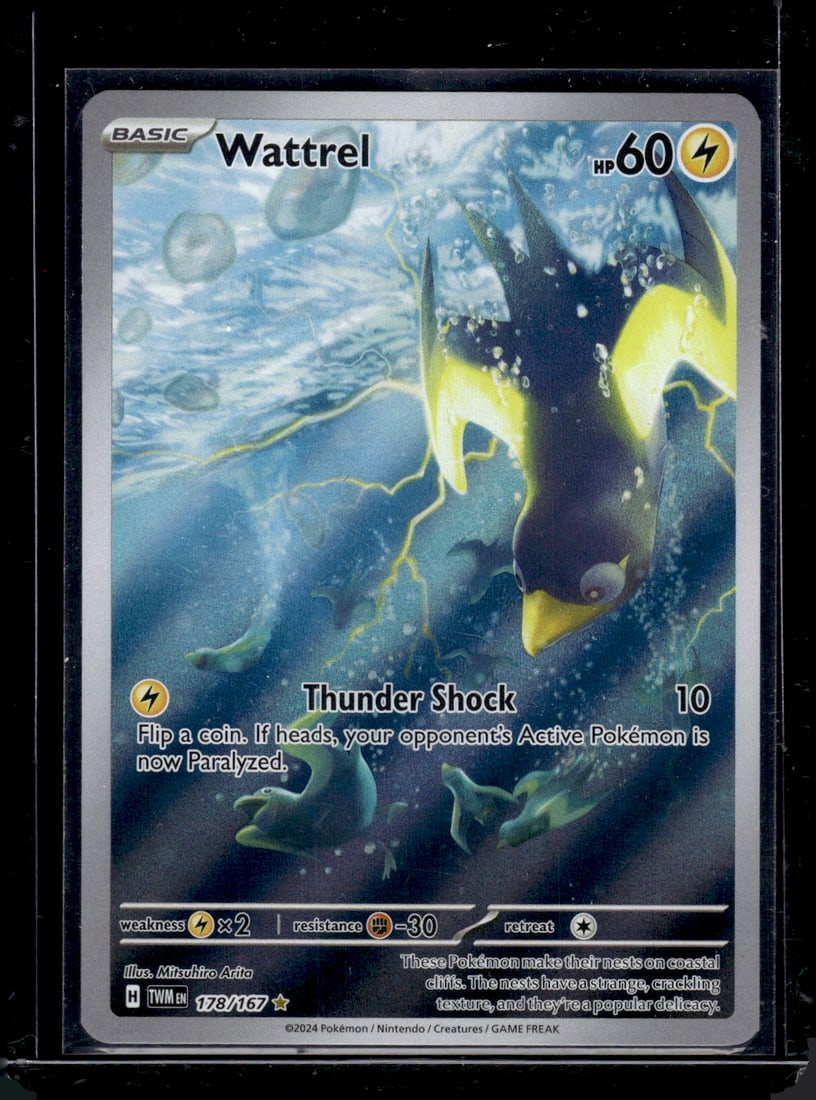 Pokemon Twlight Masquerade Wattrel Illustration Rare #178 (1 of 2)