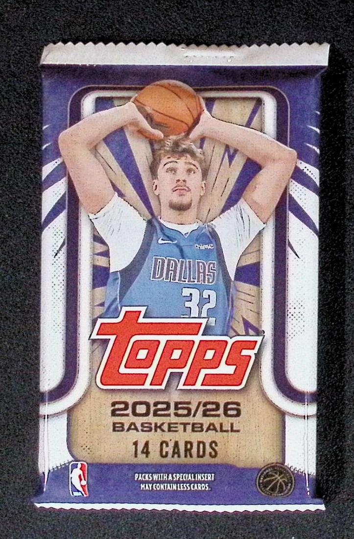 2025-26 Topps Basketball Card MEGA BOX PACK - RC'S: Cooper Flagg, Kon Kneuppel, VJ Edgecombe (1 of 1)