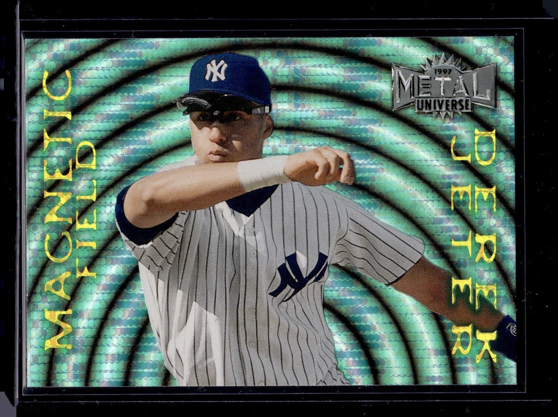 Derek Jeter Magnetic Field 1997 Metal Universe #5 New York Yankees: Fleer Baseball MLB Trading & Sports Cards, Old Sports Cards for Sale Near Me, Auction Memorabilia Lots for Sale On Line, World Series & Hall of Fame Players