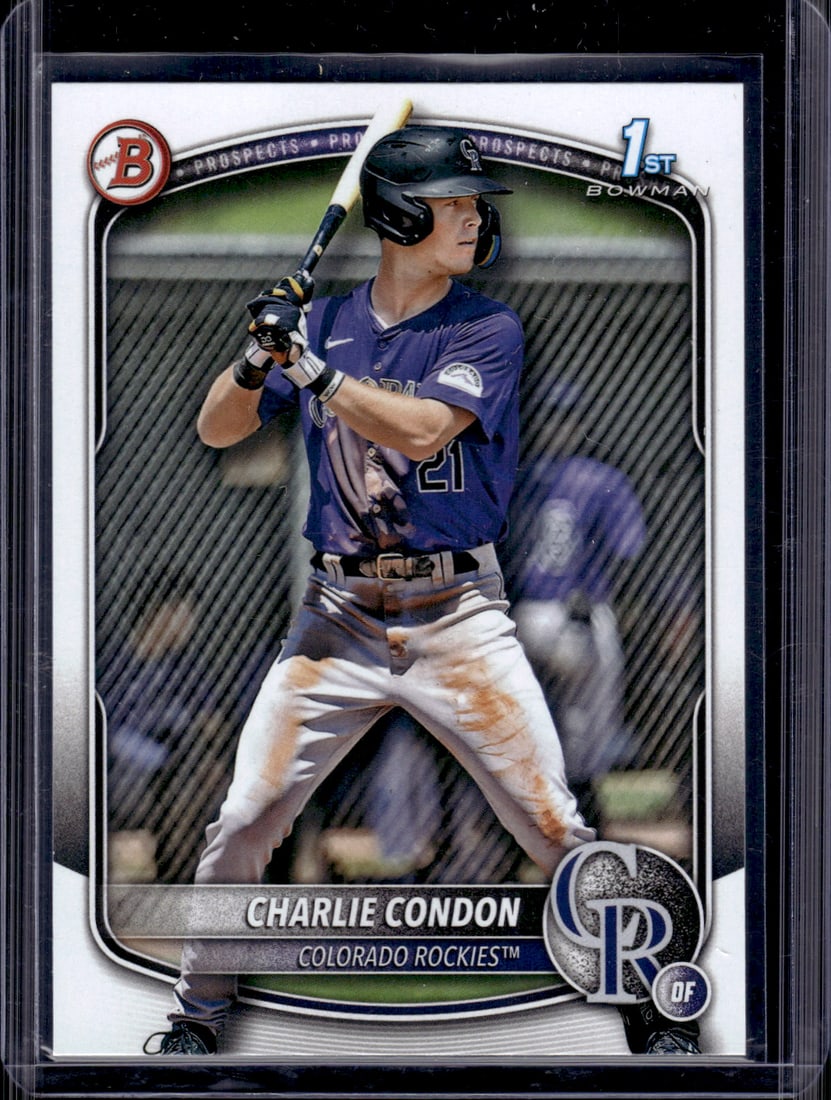 Charlie Condon 1st Bowman 2025 Bowman #BP-75 Colorado Rockies (1 of 2)